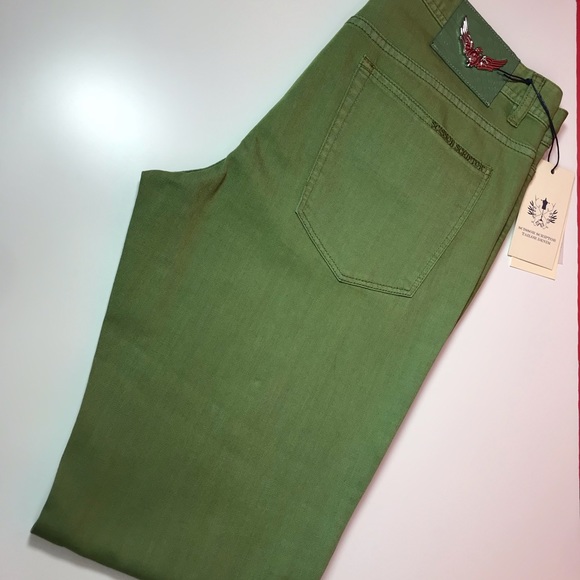 Scissor Scriptor Jeans Lime Green Unique Size 34 - Picture 2 of 8